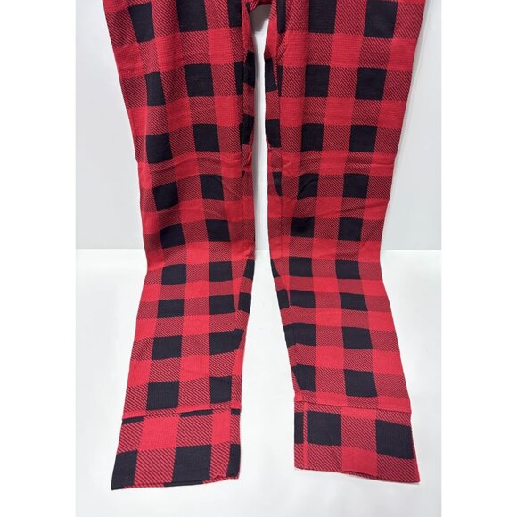 Mens Dickies Long Johns PJs Red & Black Plaid Pattern 41” Long Size Large, New! - Picture 4 of 7